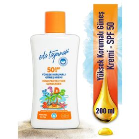 Eda Taşpınar EGX83 Mineral Filtreli Yüksek Korumalı SPF 50 Kids 200 ml Güneş Kremi