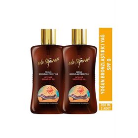 Eda Taşpınar SPF 0 2x200 ml Yoğun Bronzlaştırıcı Yağ
