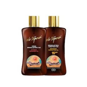 Eda Taşpınar SPF 0 Yoğun Bronzlaştırıcı Yağ ve SPF 15 Bronzlaştırıcı Koruyucu