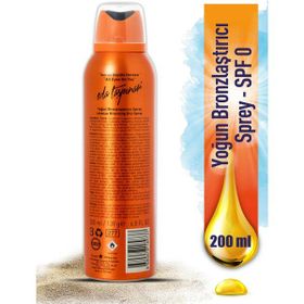 Eda Taşpınar SPF0 200 ml Yoğun Bronzlaştırıcı Sprey