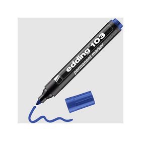 Edding 103 Mavi Yuvarlak Uç Permanent Marker