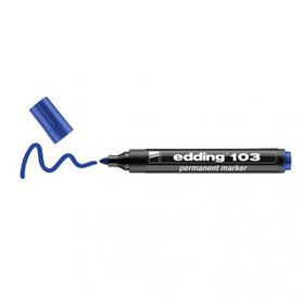 Edding 103 Mavi Yuvarlak Uç Permanent Marker