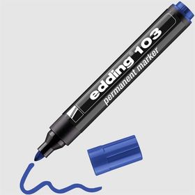 Edding 103 Mavi Yuvarlak Uç Permanent Marker