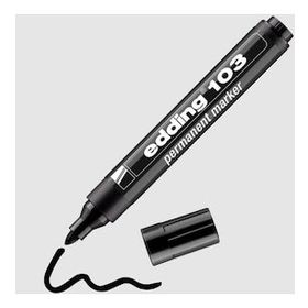 Edding 103 Siyah Yuvarlak Uç Permanent Marker