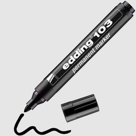 Edding 103 Siyah Yuvarlak Uç Permanent Marker