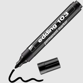 Edding 103 Siyah Yuvarlak Uç Permanent Marker