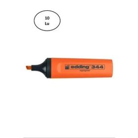 Edding 10'lu E-344 Turuncu Fosforlu Kalem