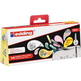 Edding 1200 10 Canlı 4 Pastel Renk Boyanabilir Kalemlik İle Birlikte Pastel Textile Kalemi
