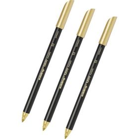 Edding 1200 Metalik Altın 3 Adet Grafik Kalemi