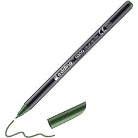 Edding 1200 Zeytin Yeşili Yuvarlak Uçlu 1 mm İnce Uçlu Keçeli Kalem
