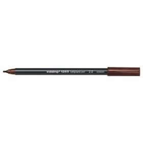 Edding 1255 Kesik Uçlu 2 mm Kahverengi 10'lu Paket Kaligrafi Kalemi
