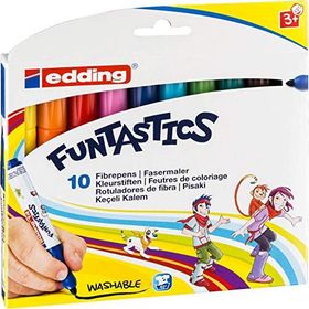 Edding 14 Funtastics 10'lu Yuvarlak Kalın Uçlu Jumbo Keçeli Kalem