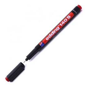 Edding 140-02 S Kırmızı Asetat Kalemi