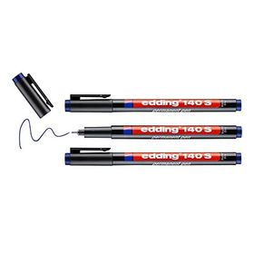 Edding 140S 3'lü Mavi Asetat Kalemi