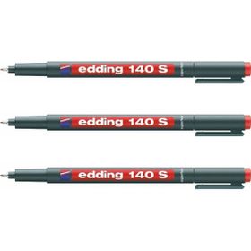 Edding 140S 3'lü Siyah Asetat Kalemi