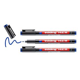 Edding 142 M Mavi 3'lü Permanent Kalem