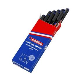 Edding 147S 10 Adet Siyah Asetat Kalemi