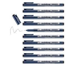 Edding 1880 Drawliner Siyah 0,5 mm Teknik Çizim Kalemi