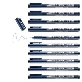 Edding 1880 Drawliner Siyah 0,5 mm Teknik Çizim Kalemi