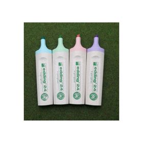 Edding 24 Ecoline Pastel 4 Renk Set Fosforlu Kalem