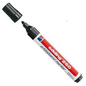 Edding 260 Silinebilir Marker Siyah Yazı Tahtası Kalemi