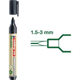 Edding 28 Ecoline Doldurulabilir Siyah 1 Adet Beyaz Tahta Kalemi