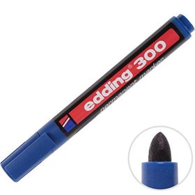 Edding 300 Yuvarlak Uçlu Mavi Koli Kalemi