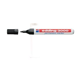 Edding 3000 Permanent 1,5-3 mm 10'lu Yuvarlak Uçlu Siyah Markör