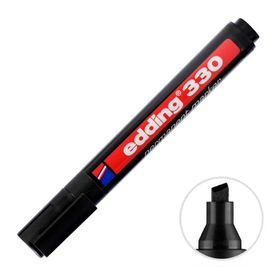Edding 330 Siyah Permanent Kesik Uç Marker Kalem