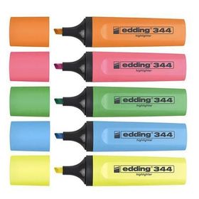 Edding 344 Highlighter İşaretleme 5 Renk Fosforlu Kalem