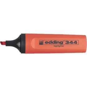 Edding 344 Kırmızı Nar Çiçeği 10 Adet Fosforlu Kalem