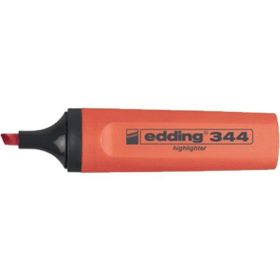 Edding 344 Kırmızı Nar Çiçeği 10 Adet Fosforlu Kalem