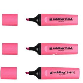 Edding 344 Pembe Fosforlu Kalem 3'lü