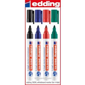 Edding 360 Xl Seti 4 Adet Doldurulabilir Beyaz Tahta Kalemi