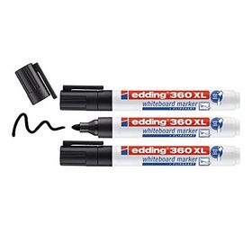 Edding 360Xl Siyah 3 Adet Beyaz Yazı Tahtası Kalemi