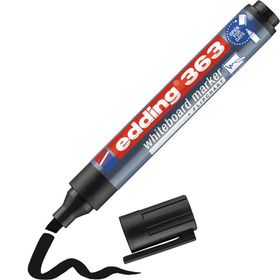 Edding 363 1-5 mm kesik Uçlu Siyah 1 Adet Beyaz Yazı Tahtası Kalemi