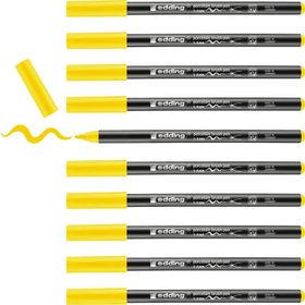 Edding 4200 1-4 mm Sarı 10 Adet Fırça Uçlu Porselen Kalemi
