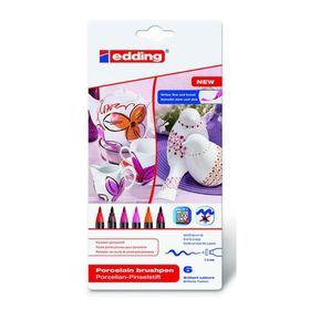 Edding 4200 Sıcak Renkler 6 Renk Porselen Kalemi Seti