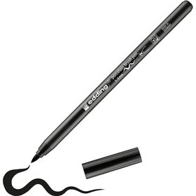 Edding 4200 Siyah Fırça Ucu 1-4 mm Fırça Uçlu Porselen Kalemi