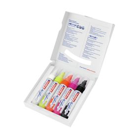 Edding 5000 5'li Neon 5-10 mm Kesik Uçlu Akrilik Markör Kalem