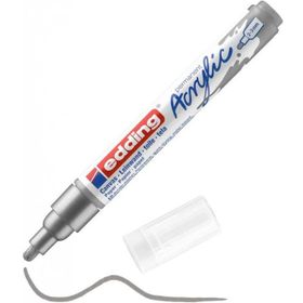 Edding 5100 2-3 mm Gümüş Akrilik Boyama Markörü