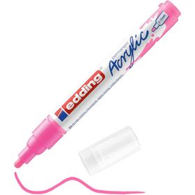 Edding 5100 Akrilik Orta Uçlu Fosforlu Pembe Markör
