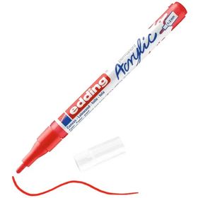 Edding 5300 Akrilik 1-2 mm Trafik Kırmızı Boyama Markörü
