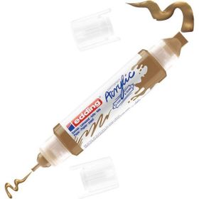 Edding 5400 Çift Uçlu 3D Double Liner Anzer Altın Akrilik Marker Kalem