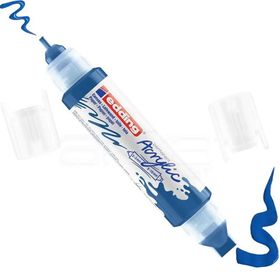 Edding 5400 Çift Uçlu 3D Double Liner Anzer Mavi 903 Akrilik Marker Kalem
