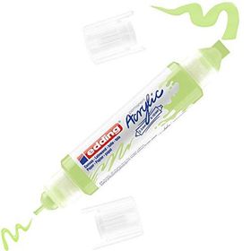 Edding 5400 Çift Uçlu 3D Double Liner Anzer Pastel Yeşil Akrilik Marker Kalem