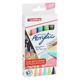 Edding 5784598 5'li Pastel Akrilik Markör Kalem Seti