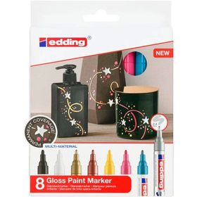 Edding 750 Gloss 8'li Metalik Renkler Paint Marker