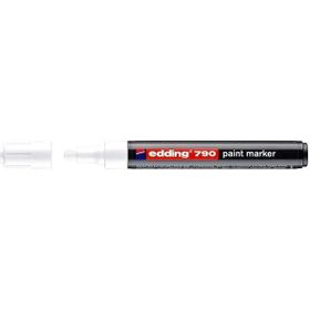 Edding 790 2-4 MM Beyaz Çok Amaçlı Örtücü Boyama Dekorasyon Markörü