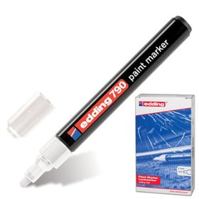 Edding 790 2-4 mm Beyaz Çok Amaçlı Örtücü Boyama Dekorasyon Markörü